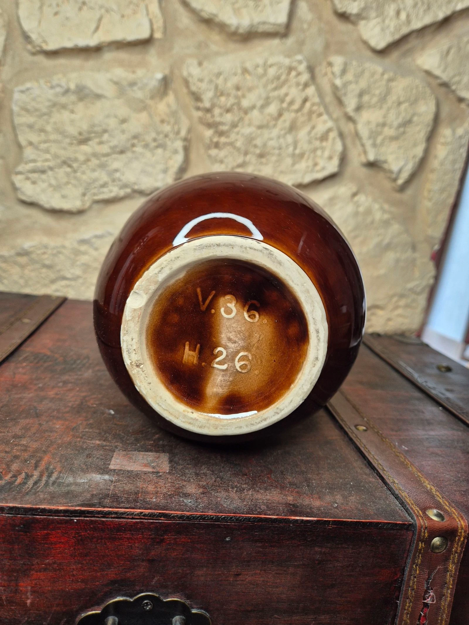 Vase with 2 handles vintage VALLAURIS style – photo 6